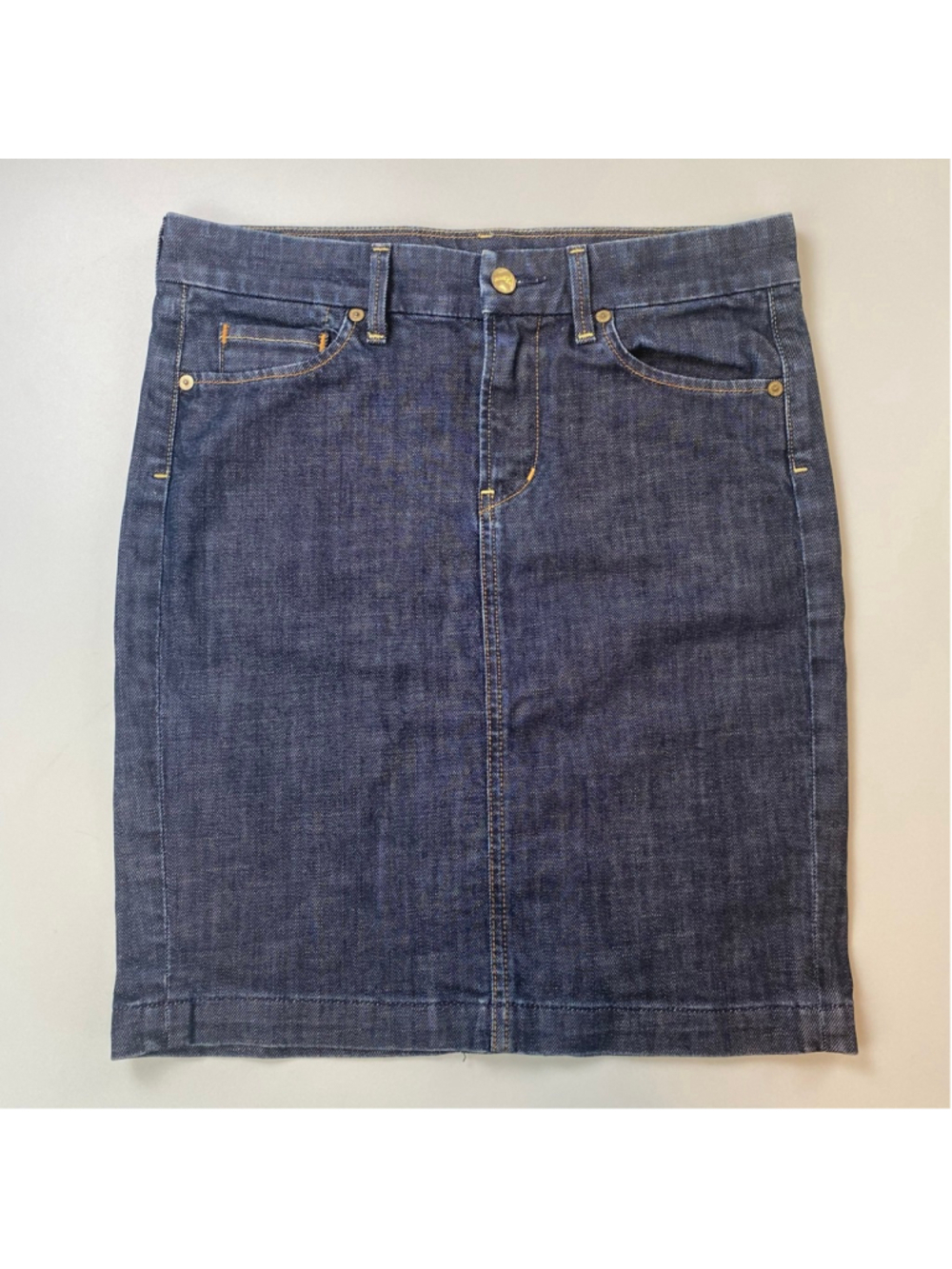 Citizens of Humanity Denim Pencil Skirt Blue 27 Novak Stretch USA Made Stampede